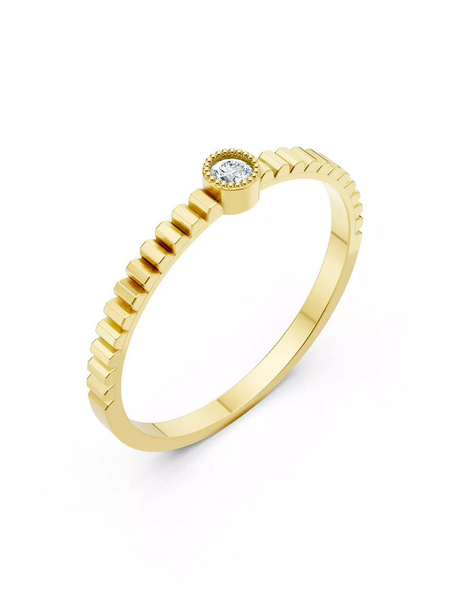 Anillo de Compromiso - solitario - AMORE592-RD-CZ