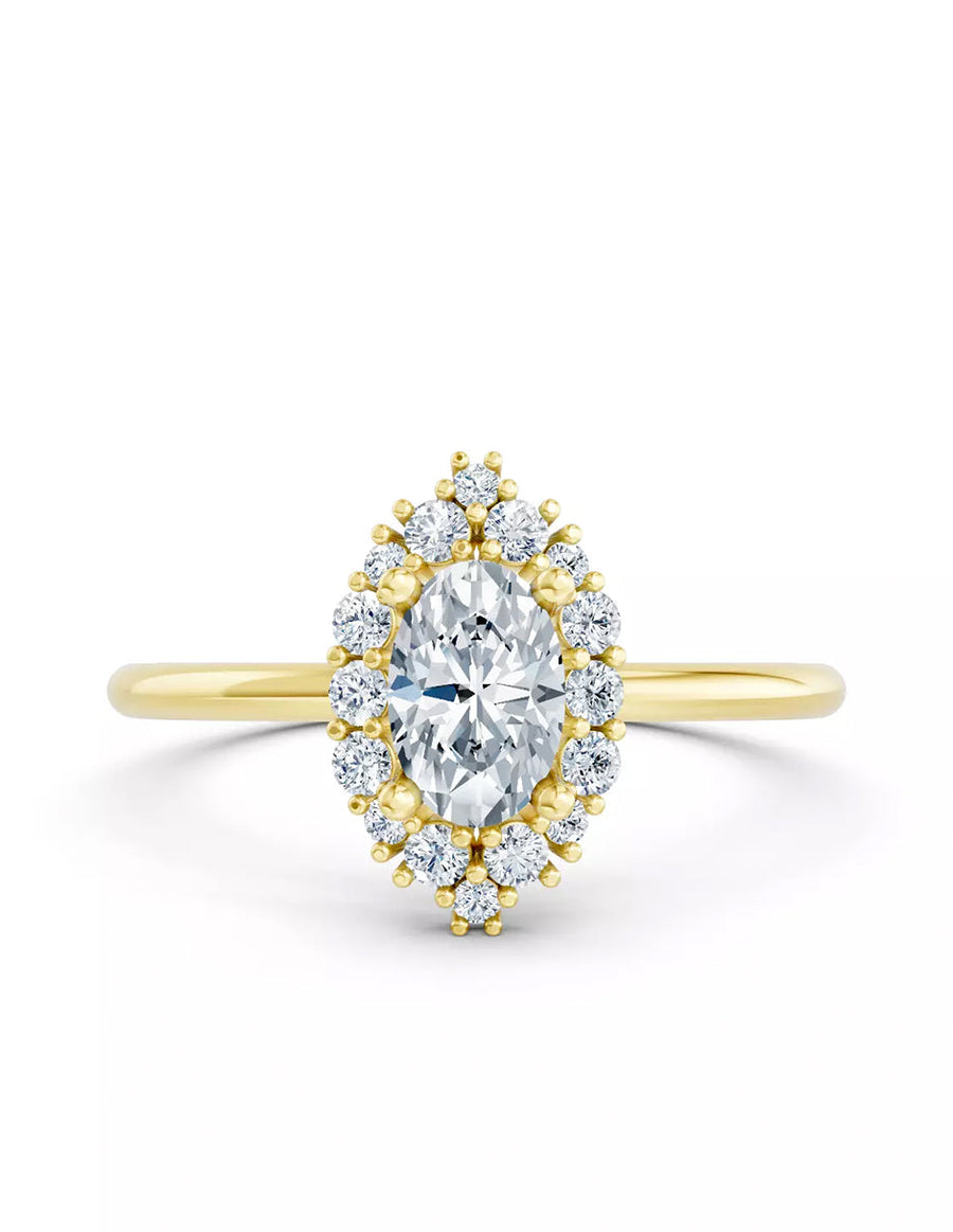 Anillo de Compromiso - halo - AMORE593-OV-CZ