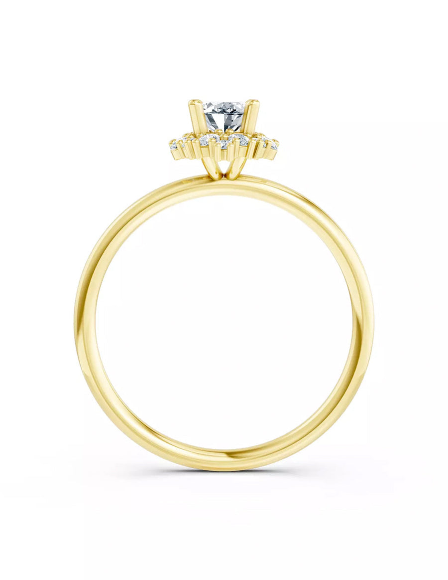 Anillo de Compromiso - halo - AMORE593-OV-CZ