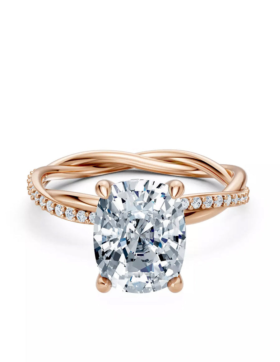 Anillo de Compromiso - pavé - AMORE595-CU-CZ