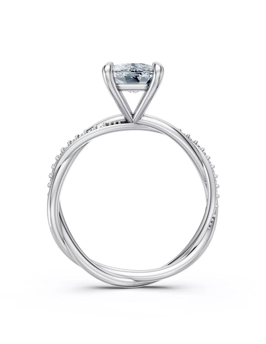 Anillo de Compromiso - pavé - AMORE595-CU-CZ