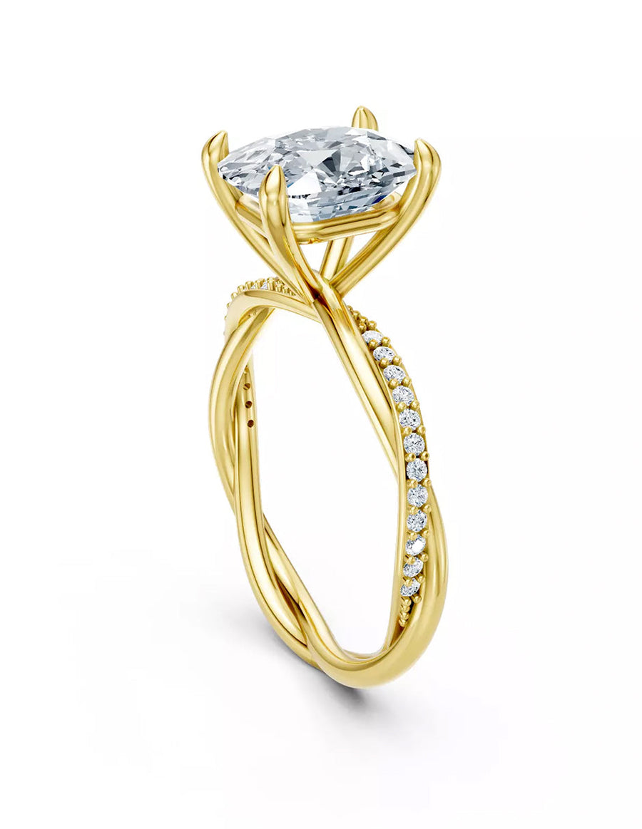 Anillo de Compromiso - pavé - AMORE595-CU-CZ