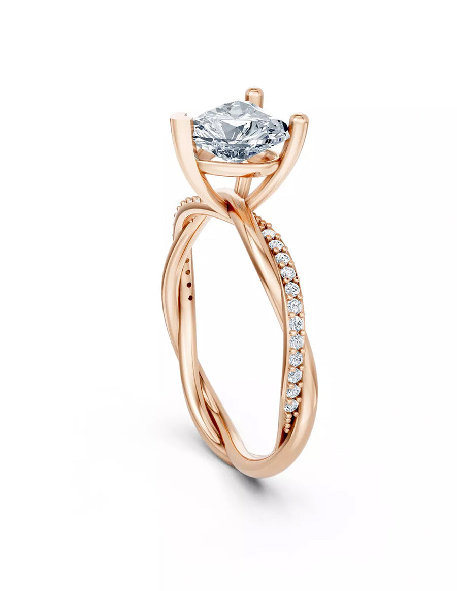 Anillo de Compromiso - pavé - AMORE595-HE-CZ