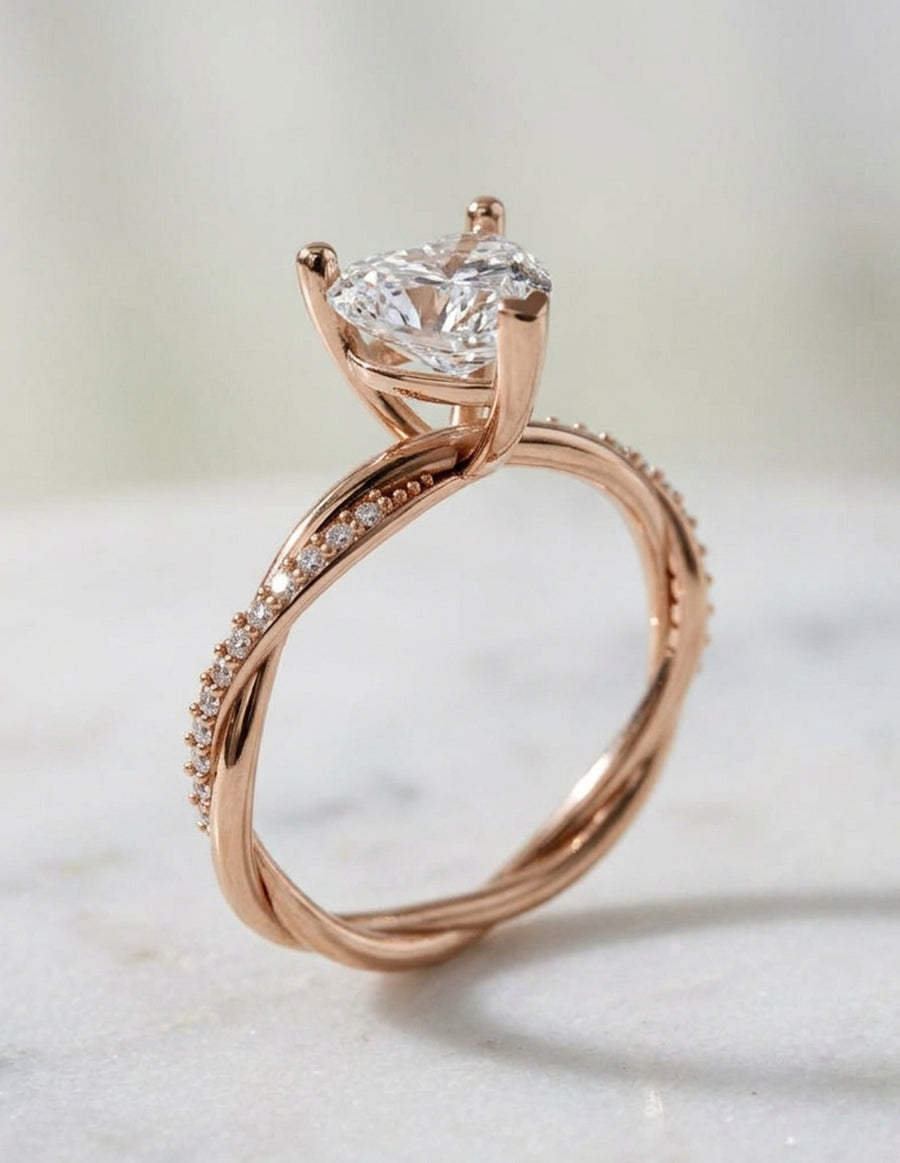 Anillo de Compromiso - pavé - AMORE595-HE-CZ