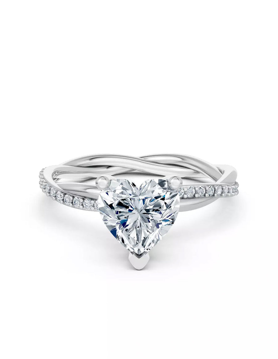 Anillo de Compromiso - pavé - AMORE595-HE-CZ