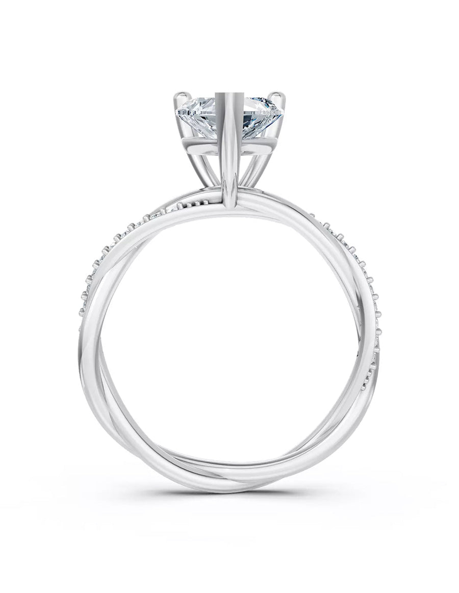 Anillo de Compromiso - pavé - AMORE595-HE-CZ