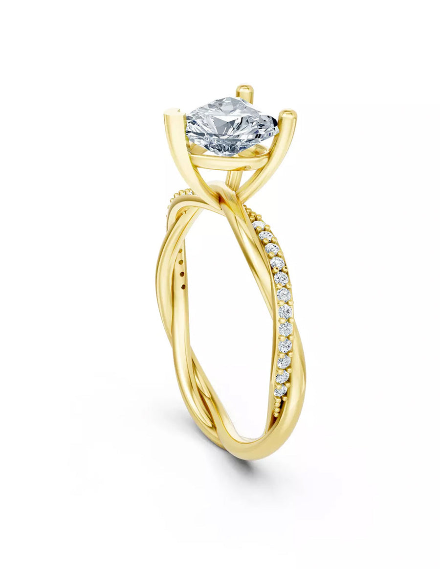 Anillo de Compromiso - pavé - AMORE595-HE-CZ
