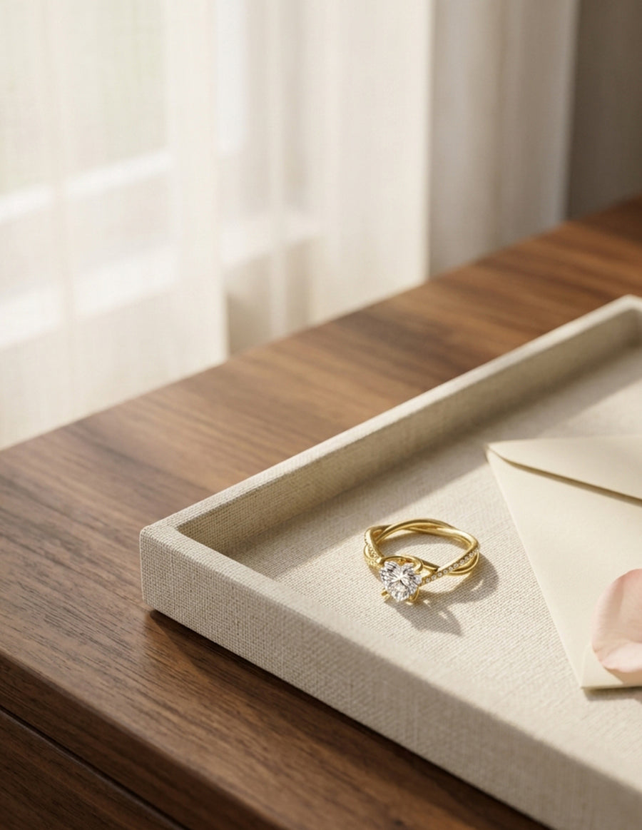 Anillo de Compromiso - pavé - AMORE595-HE-CZ