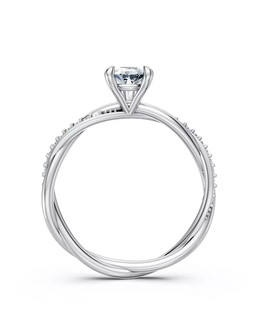 Anillo de Compromiso - pavé - AMORE595-PE-CZ