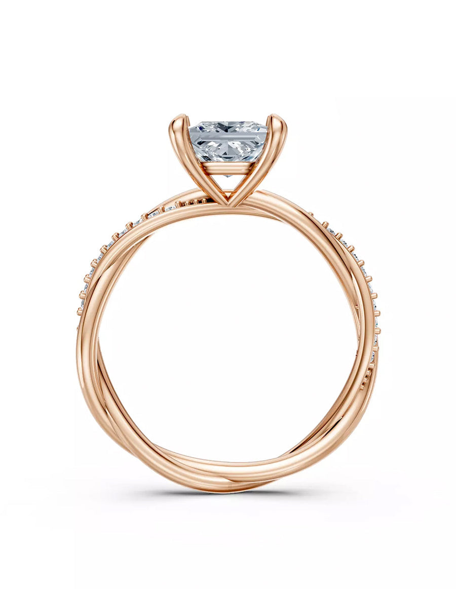 Anillo de Compromiso - pavé - AMORE595-PR-CZ
