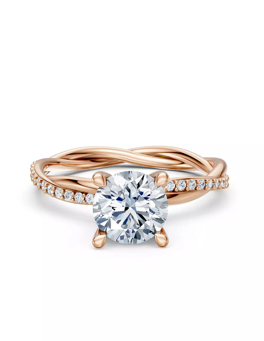 Anillo de Compromiso - pavé - AMORE595-RD-CZ