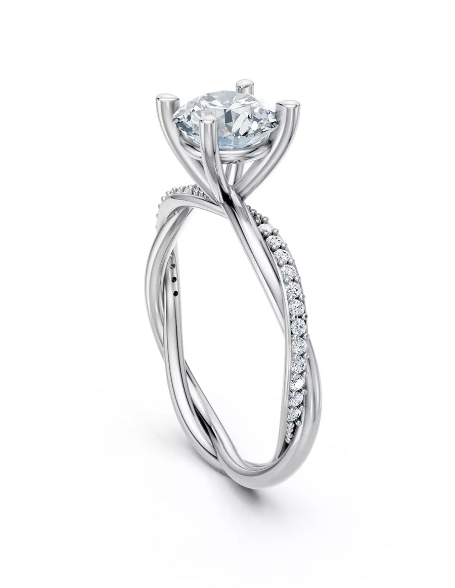 Anillo de Compromiso - pavé - AMORE595-RD-CZ