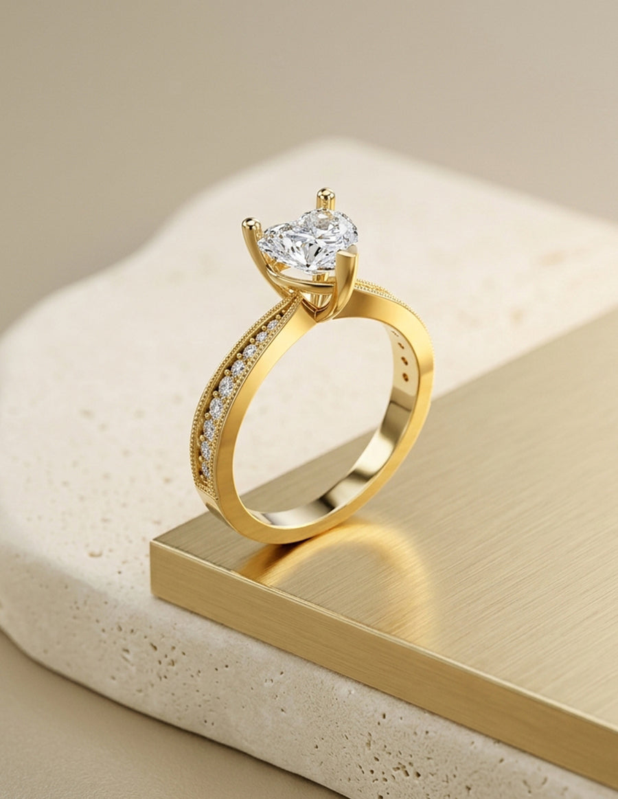 Anillo de Compromiso - pavé - AMORE596-HE-CZ