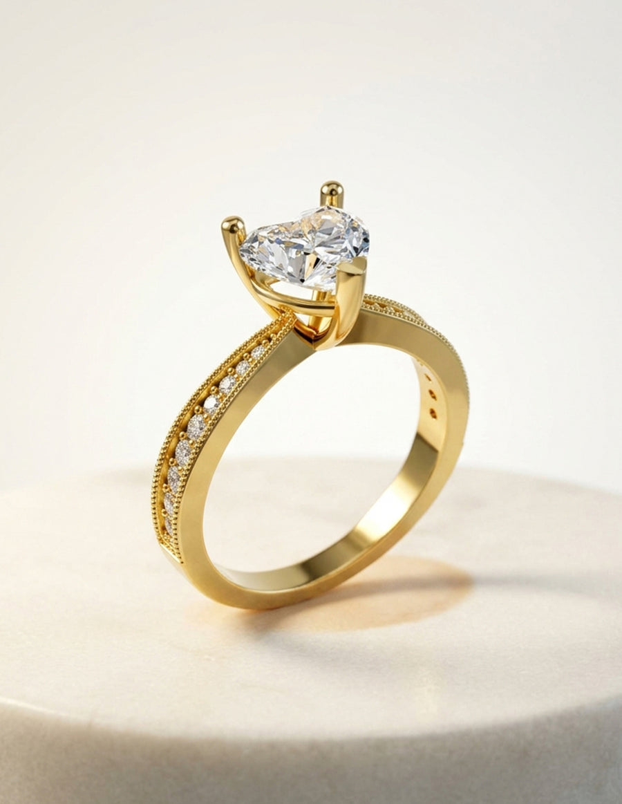 Anillo de Compromiso - pavé - AMORE596-HE-CZ