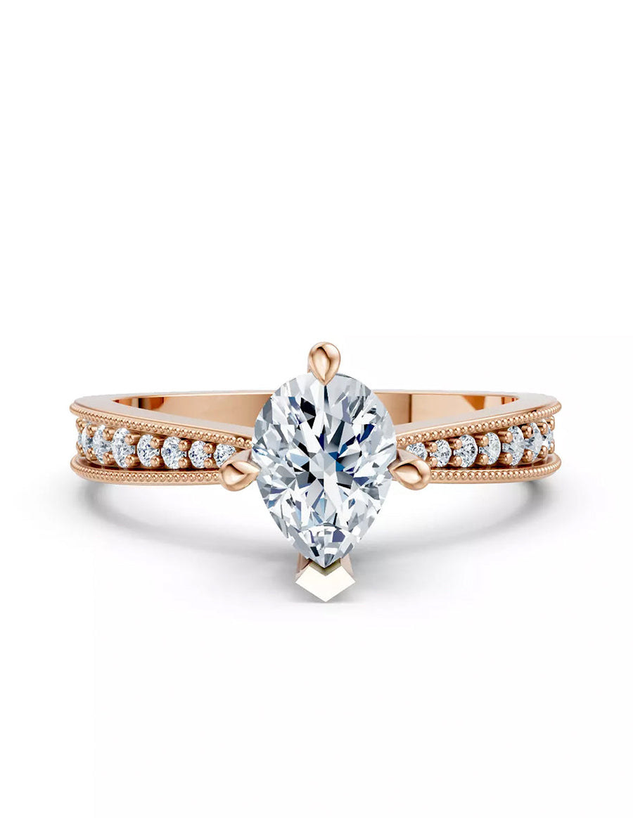 Anillo de Compromiso - pavé - AMORE596-PE-CZ