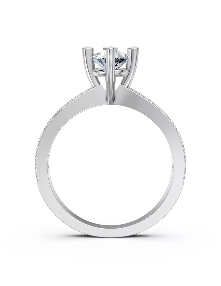 Anillo de Compromiso - pavé - AMORE596-PE-CZ
