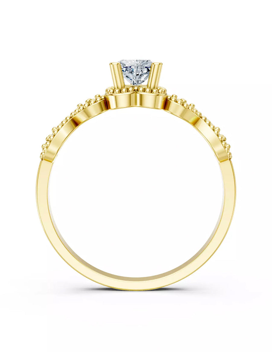 Anillo de Compromiso - piedras laterales - AMORE598-HE-CZ
