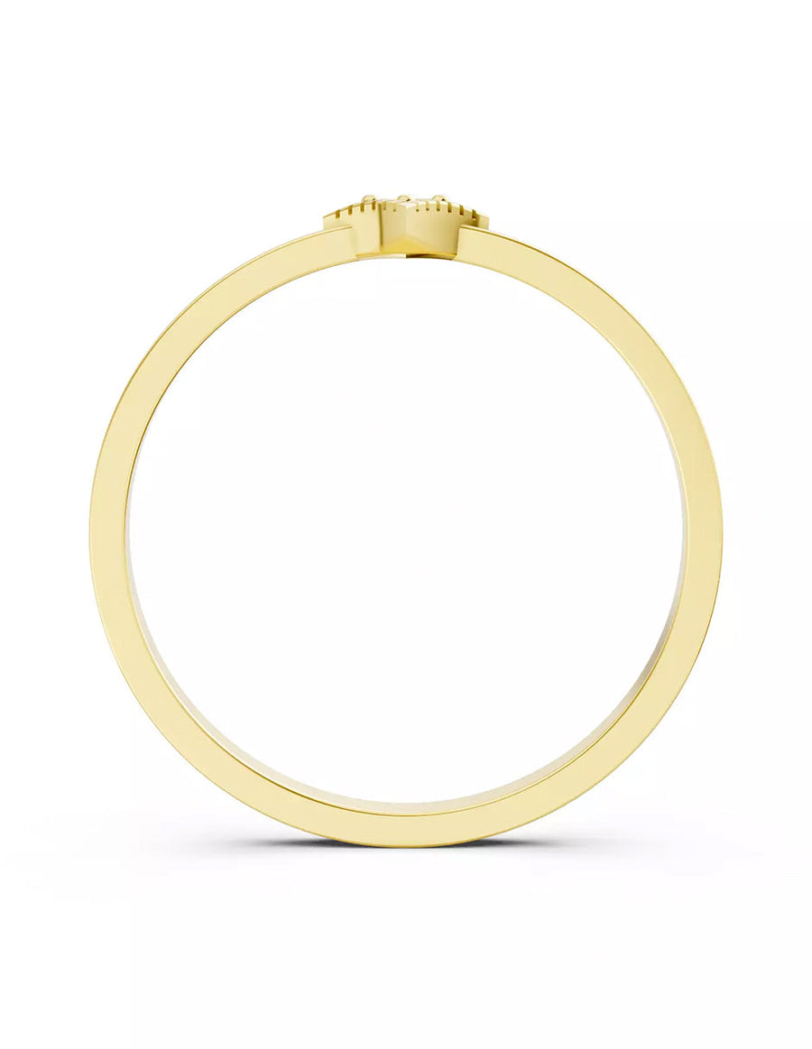 Anillo de Compromiso - solitario - AMORE599-RD-CZ