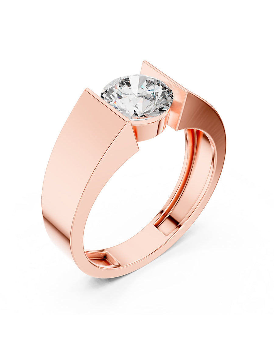 Anillo de Compromiso - solitario - AMORE6-RD-CZ