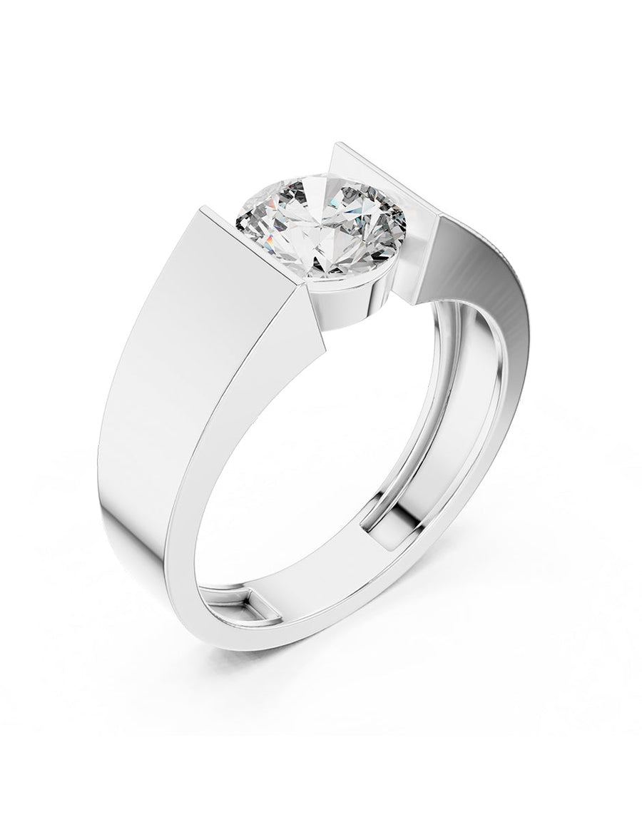 Anillo de Compromiso - solitario - AMORE6-RD-CZ