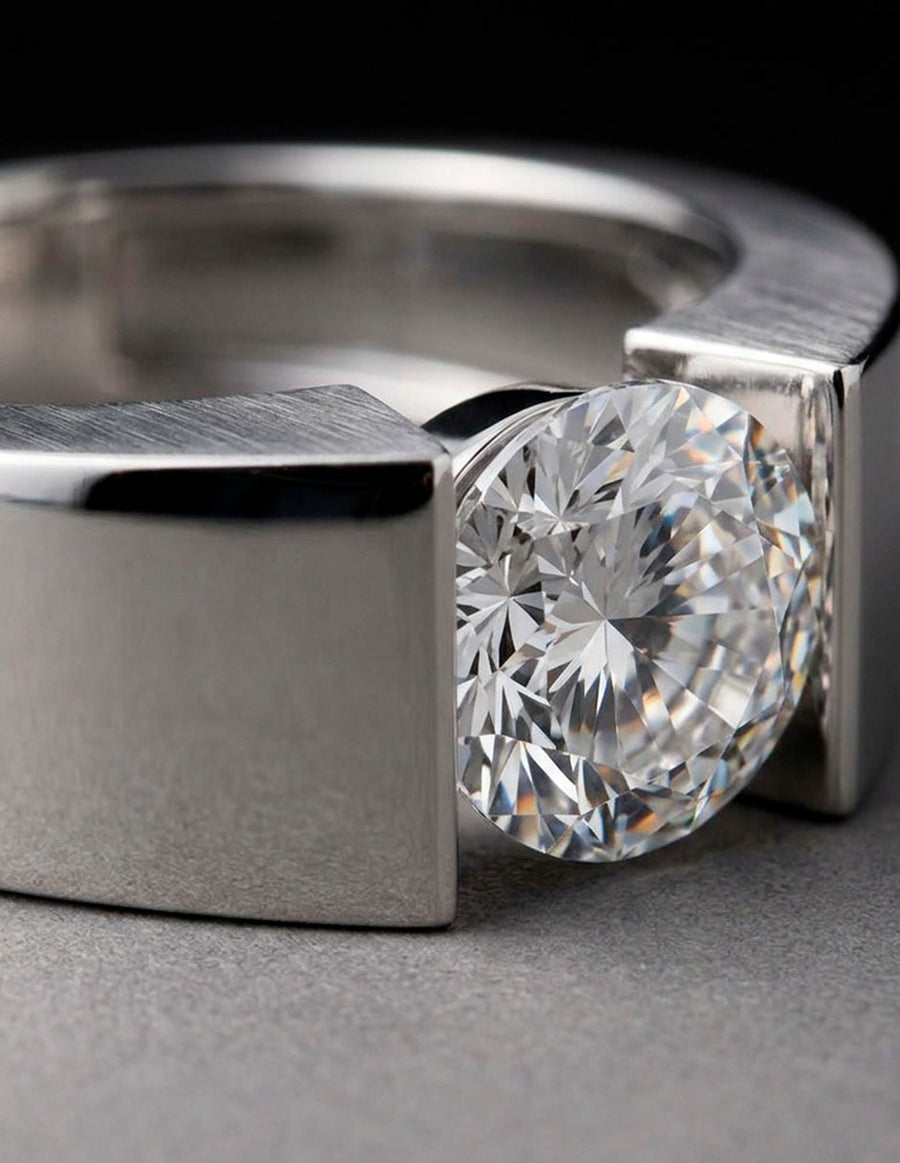 Anillo de Compromiso - solitario - AMORE6-RD-CZ