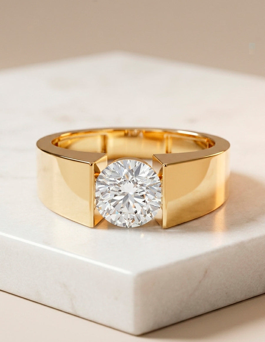 Anillo de Compromiso - solitario - AMORE6-RD-CZ