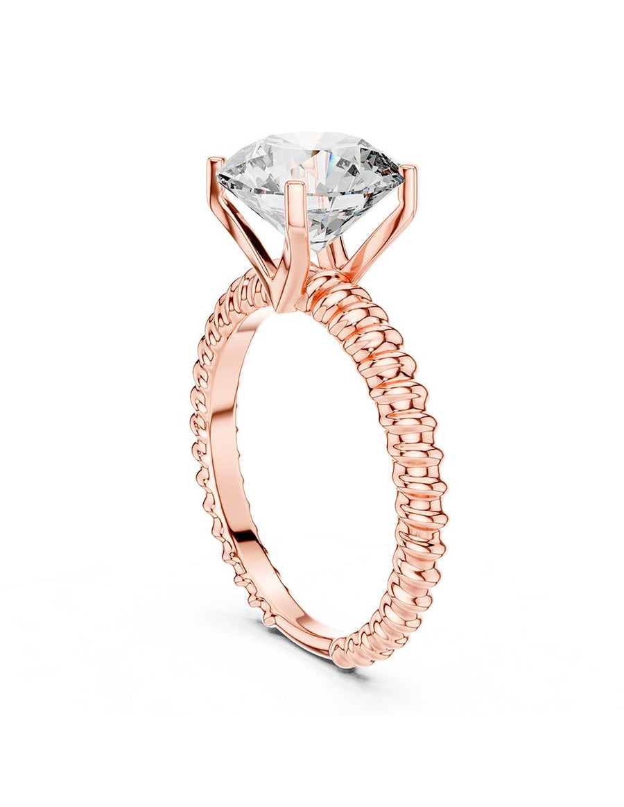 Anillo de Compromiso - solitario - AMORE60-RD-CZ