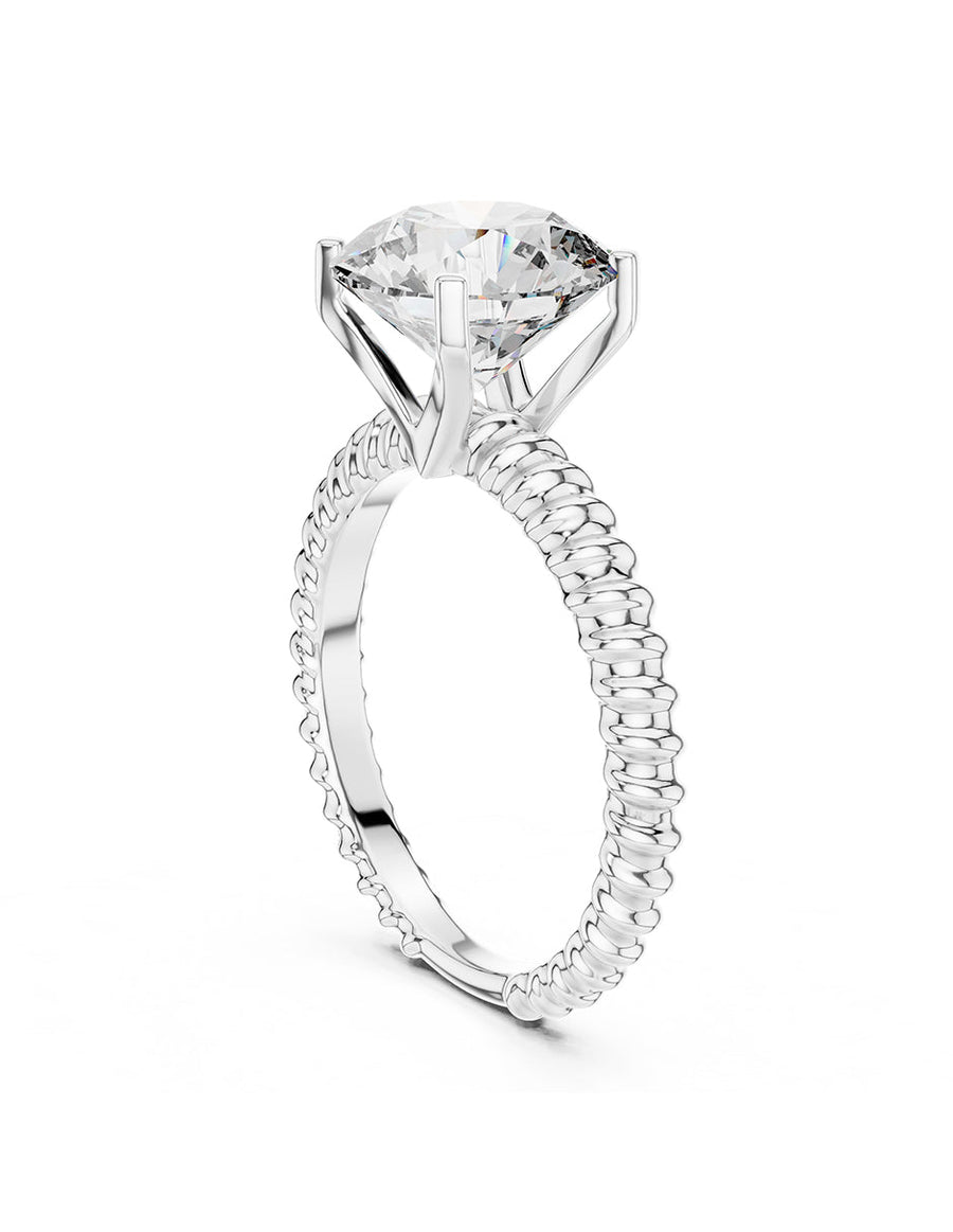 Anillo de Compromiso - solitario - AMORE60-RD-CZ