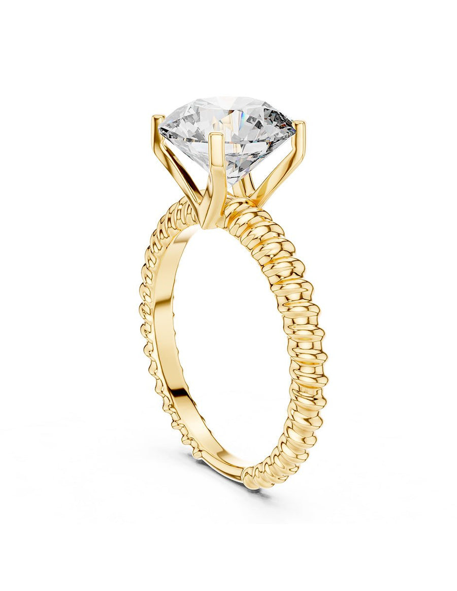 Anillo de Compromiso - solitario - AMORE60-RD-CZ