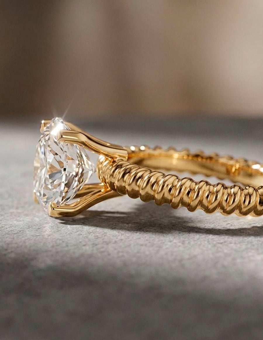 Anillo de Compromiso - solitario - AMORE60-RD-CZ