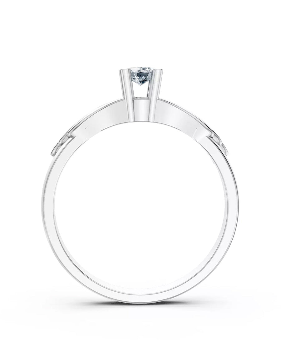 Anillo de Compromiso - piedras laterales - AMORE600-RD-CZ