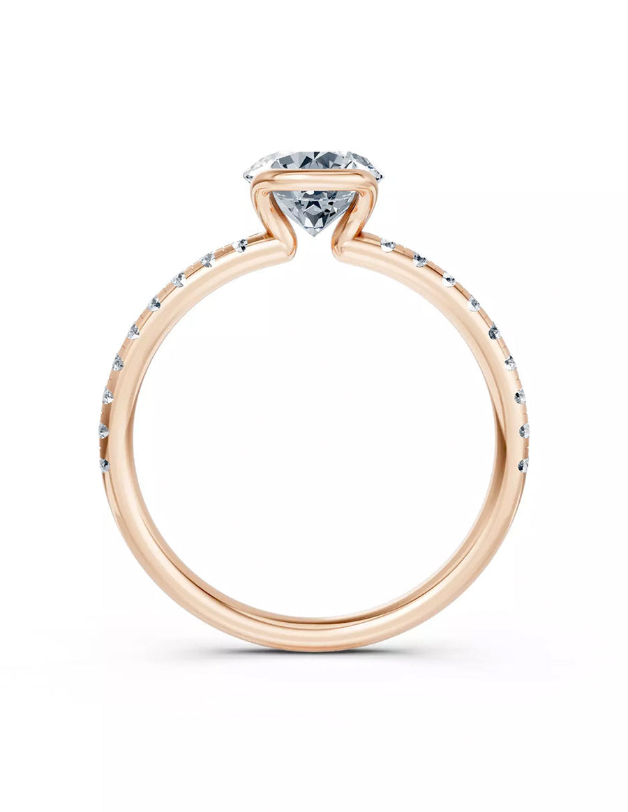 Anillo de Compromiso - pavé - AMORE608-RD-CZ