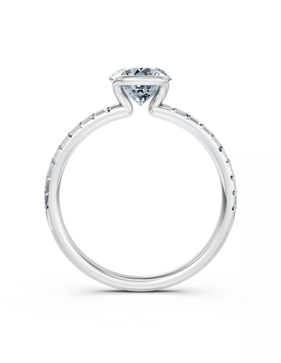 Anillo de Compromiso - pavé - AMORE608-RD-CZ