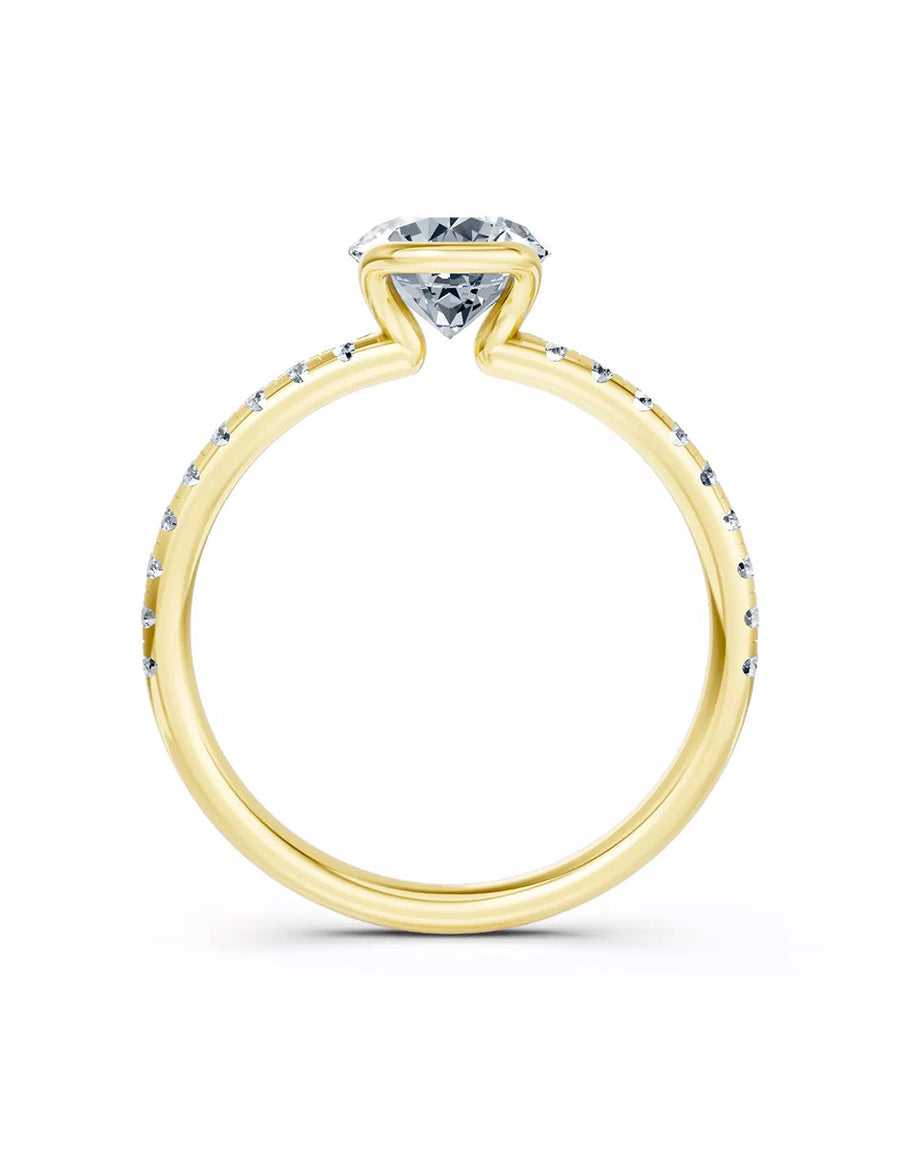 Anillo de Compromiso - pavé - AMORE608-RD-CZ