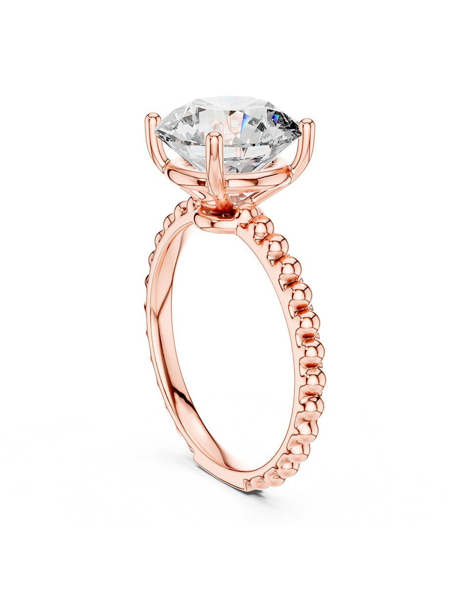 Anillo de Compromiso - solitario - AMORE61-RD-CZ
