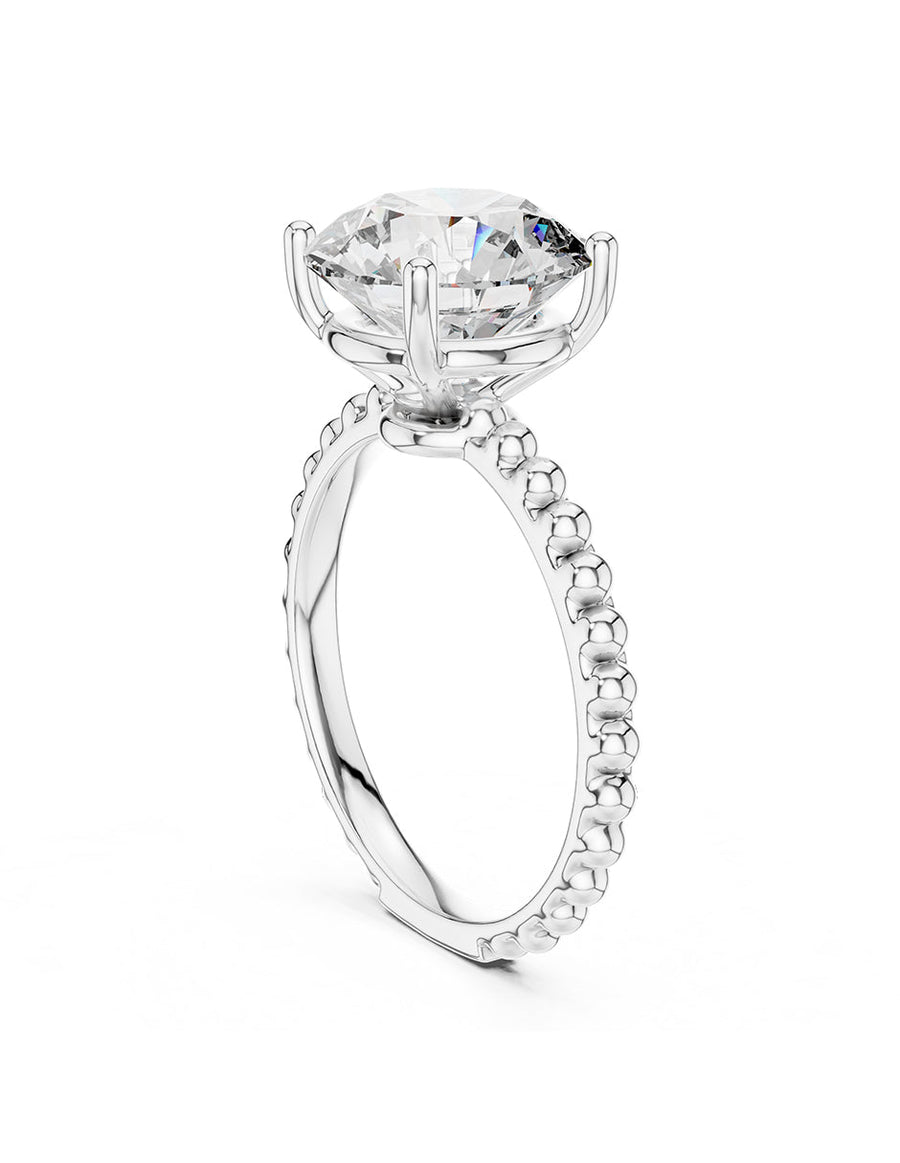 Anillo de Compromiso - solitario - AMORE61-RD-CZ