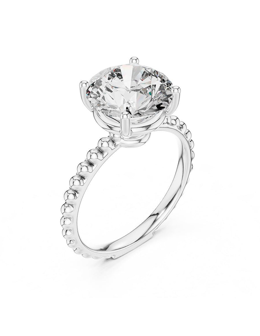 Anillo de Compromiso - solitario - AMORE61-RD-CZ