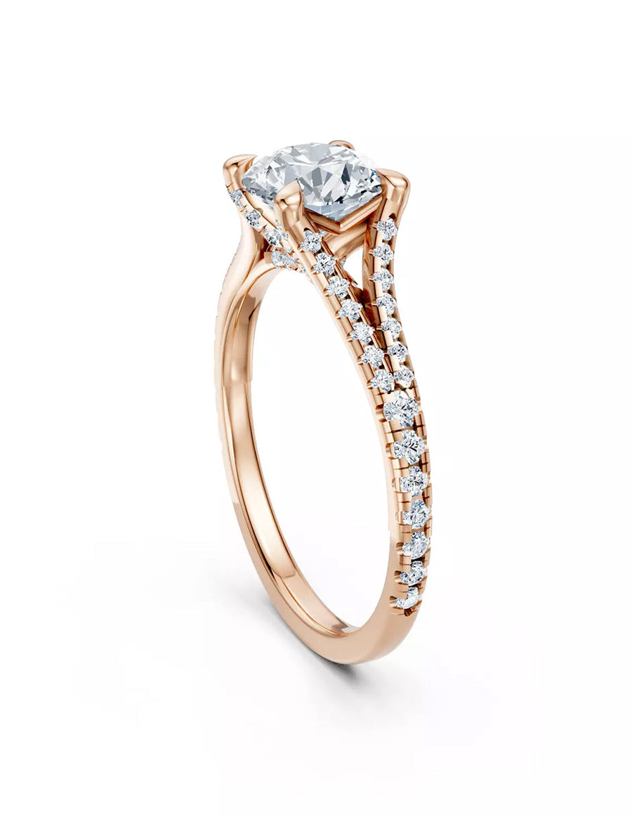 Anillo de Compromiso - pavé - AMORE612-RD-CZ