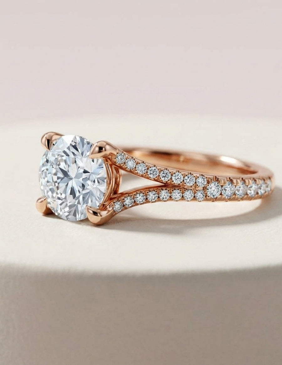 Anillo de Compromiso - pavé - AMORE612-RD-CZ