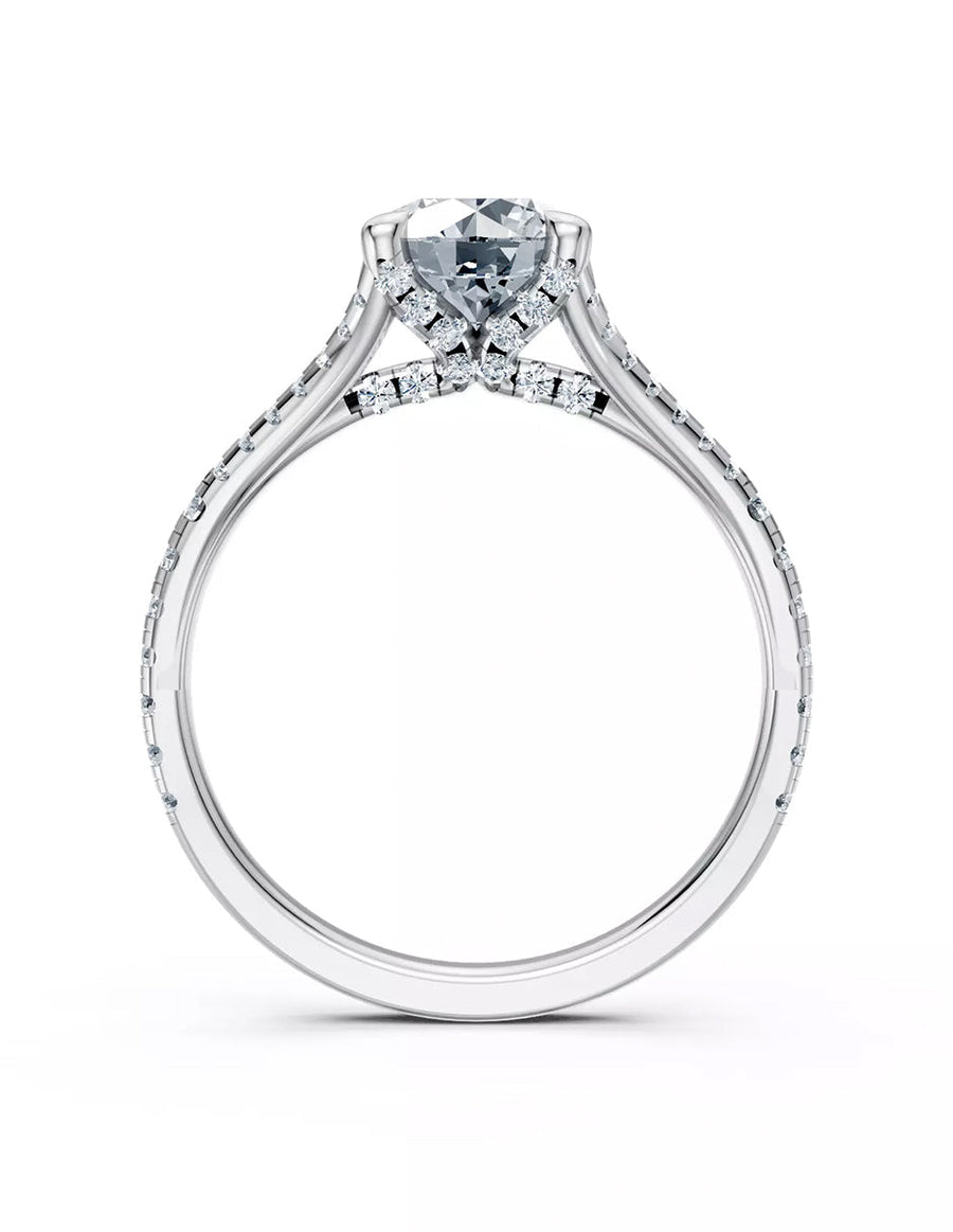 Anillo de Compromiso - pavé - AMORE612-RD-CZ
