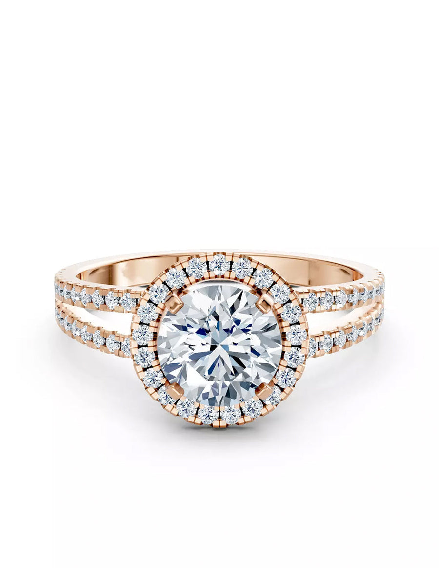 Anillo de Compromiso - pavé - AMORE613-RD-CZ
