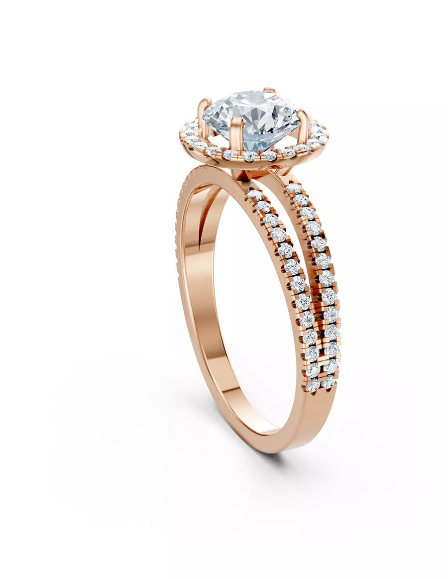 Anillo de Compromiso - pavé - AMORE613-RD-CZ