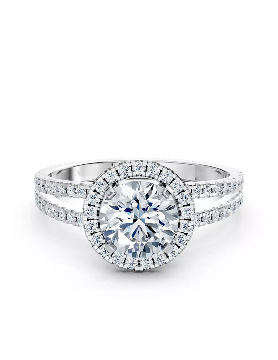 Anillo de Compromiso - pavé - AMORE613-RD-CZ