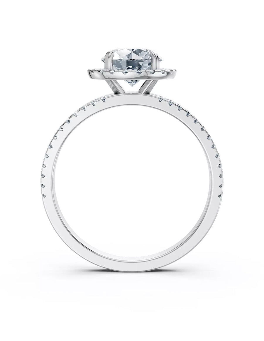 Anillo de Compromiso - pavé - AMORE613-RD-CZ