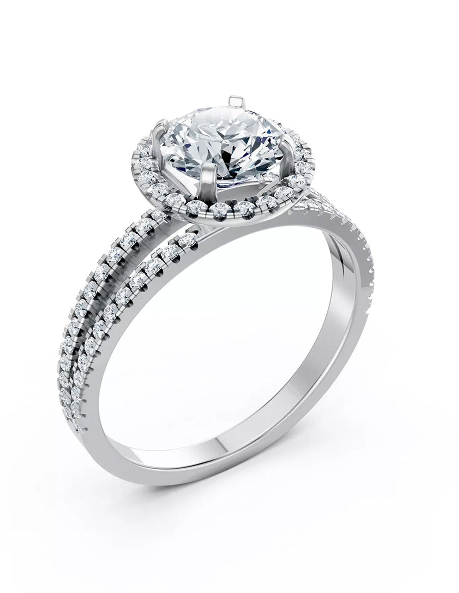 Anillo de Compromiso - pavé - AMORE613-RD-CZ