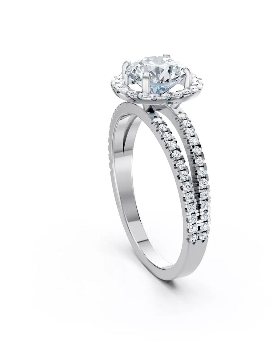 Anillo de Compromiso - pavé - AMORE613-RD-CZ