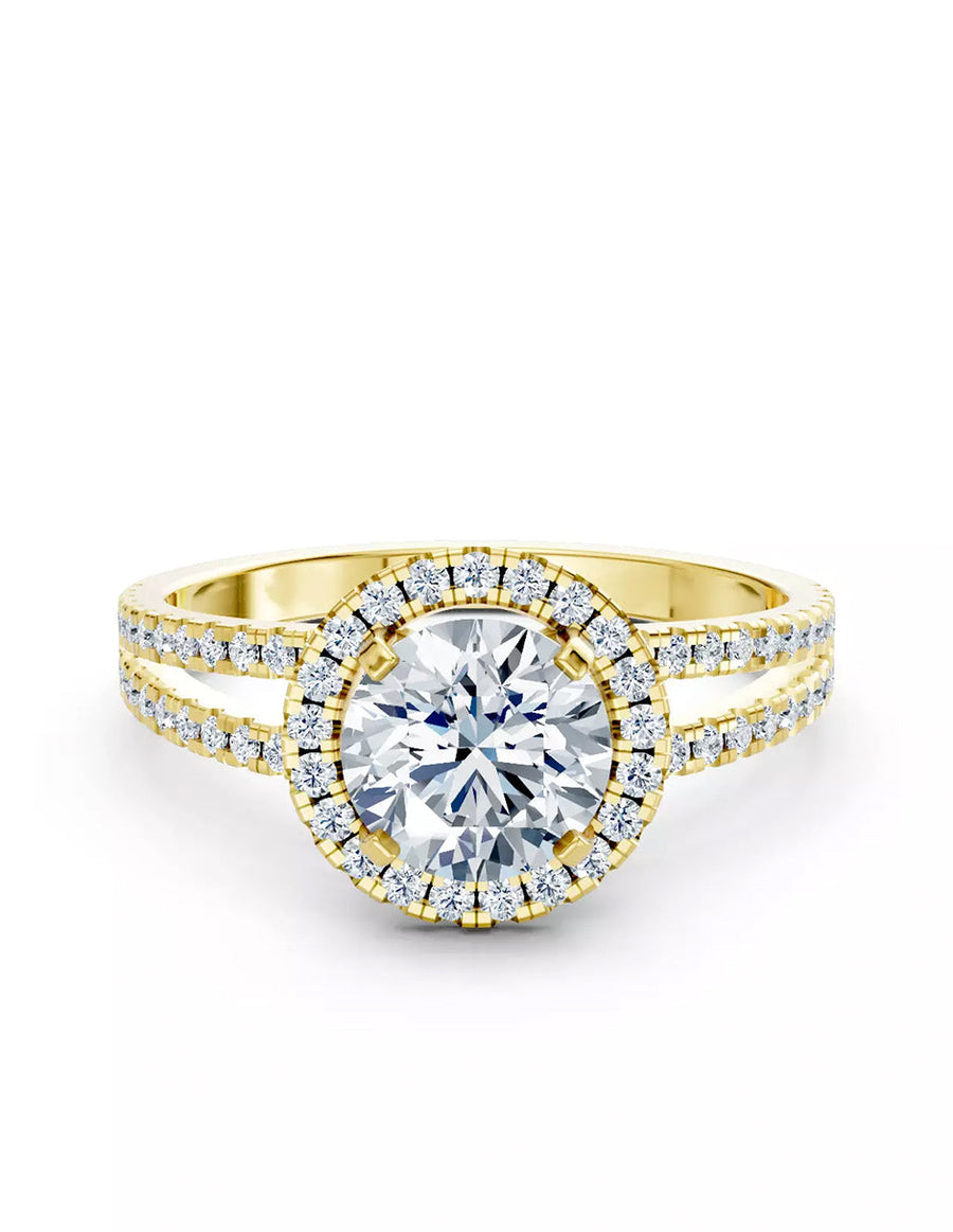 Anillo de Compromiso - pavé - AMORE613-RD-CZ
