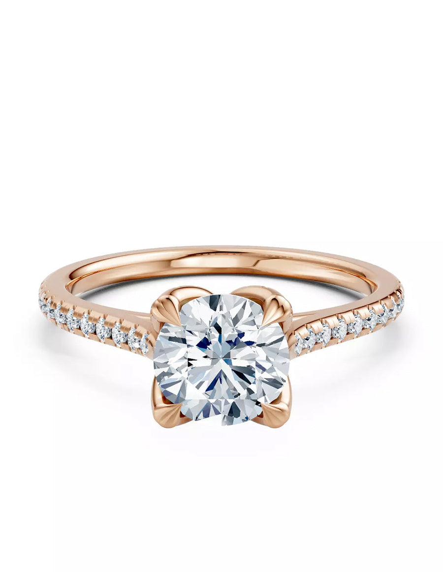 Anillo de Compromiso - pavé - AMORE614-RD-CZ