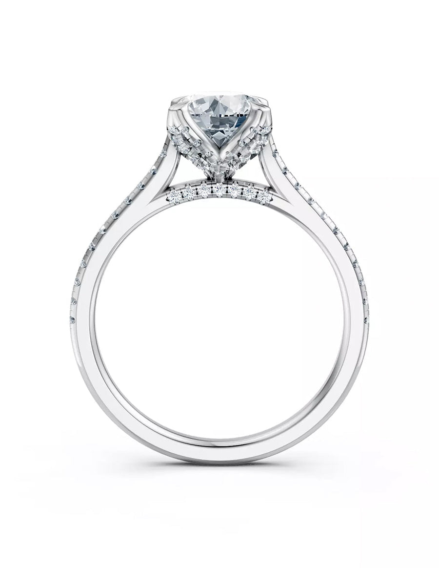 Anillo de Compromiso - pavé - AMORE614-RD-CZ