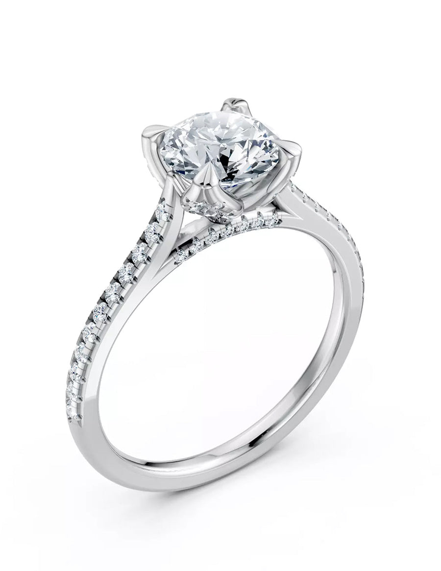 Anillo de Compromiso - pavé - AMORE614-RD-CZ